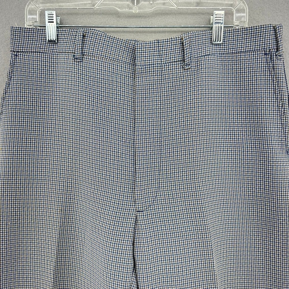 VTG Talon Houndstooth Dress Pants Checkered Trousers 35x30 1950s EclecticGrandpa - Picture 2 of 10